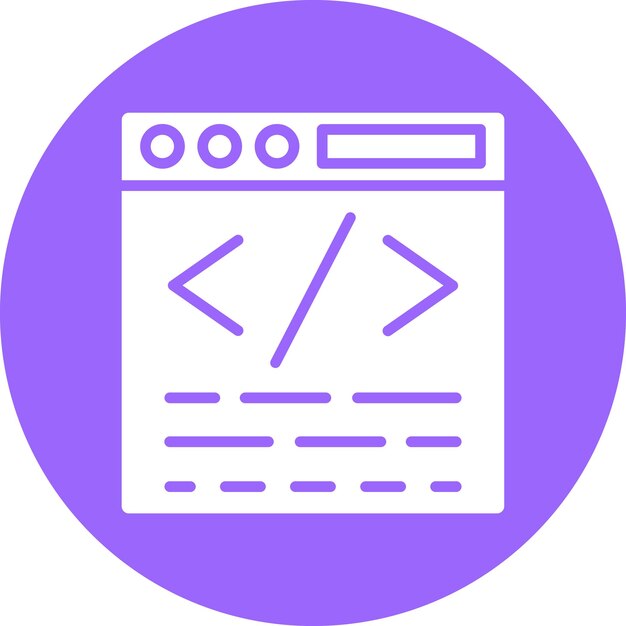 vector design custom coding icon style