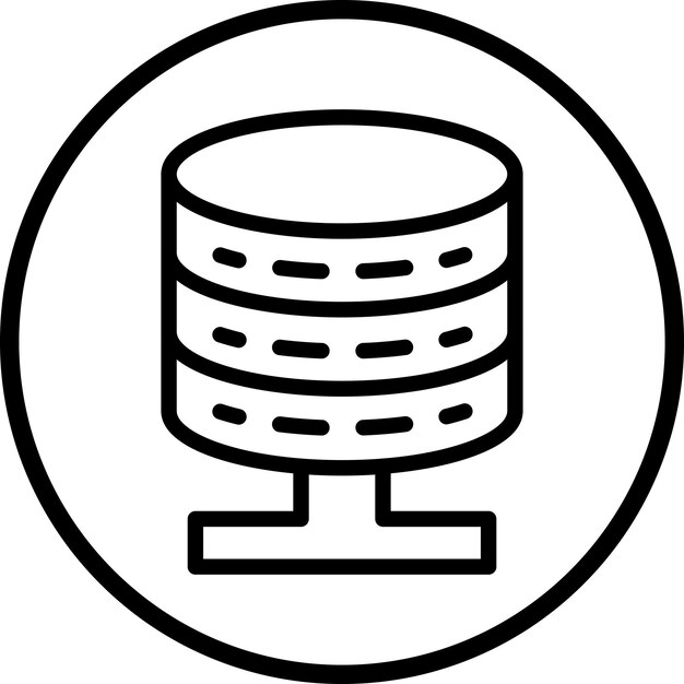 Vector Design Database Icon Style