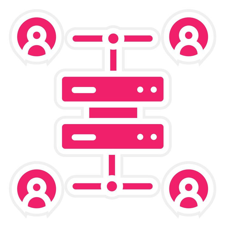 Vektor vector design database network icon style