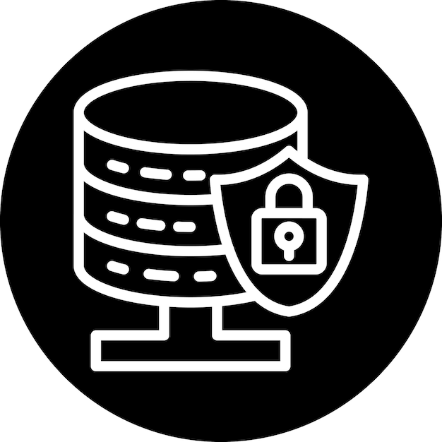 Vector Design Database Security Icon Style