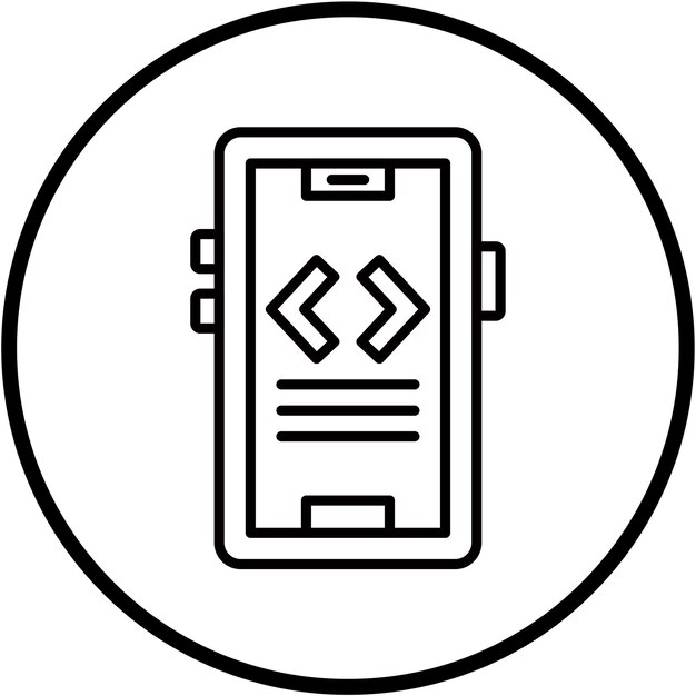 vector design developer mode icon style