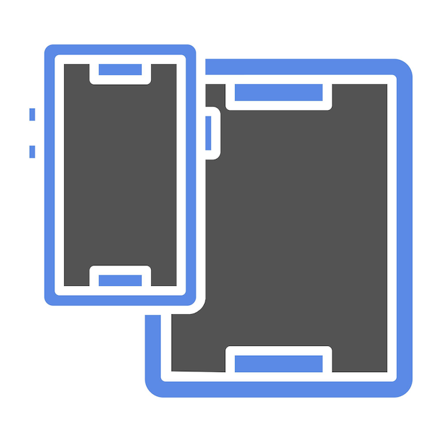 vector design devices icon style