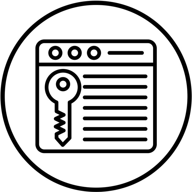 Vector Design Encryption Decryption Icon Style
