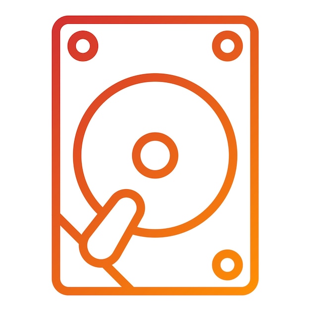 vector design enterprise hdd icon style