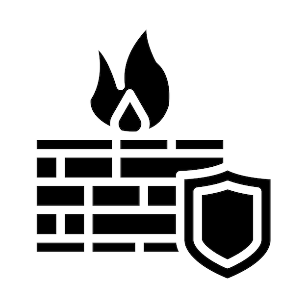 Vector Design Firewall Gate Icon Style