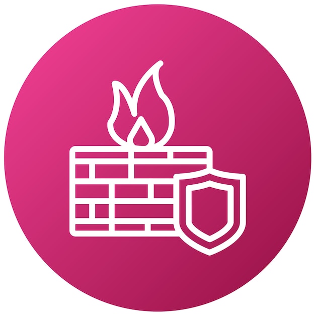Vector Design Firewall Gate Icon Style