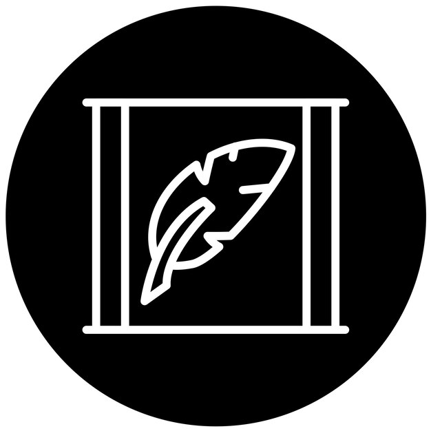 Vector Design Gala Feather Icon Style
