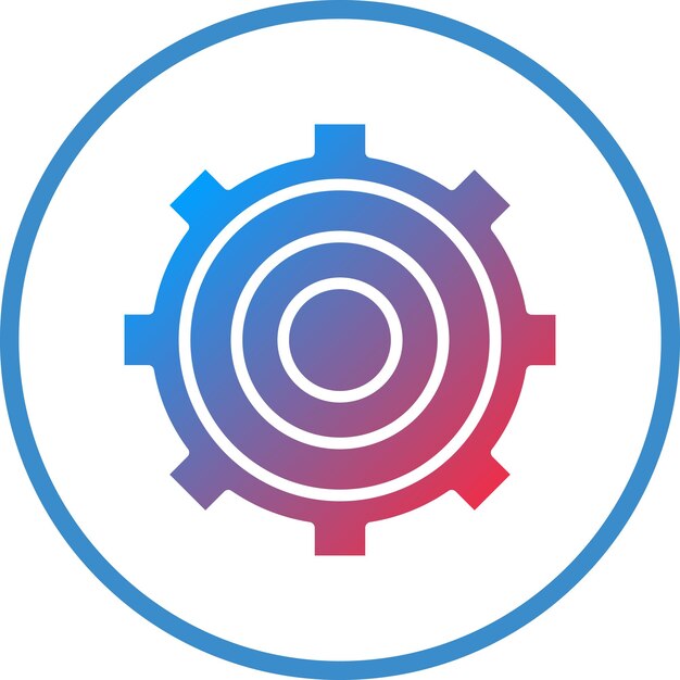 Vector Design Gear Icon Style