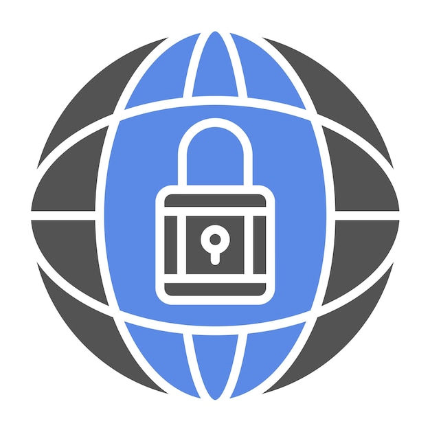 vector design global security icon style