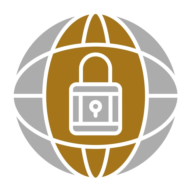 vector design global security icon style