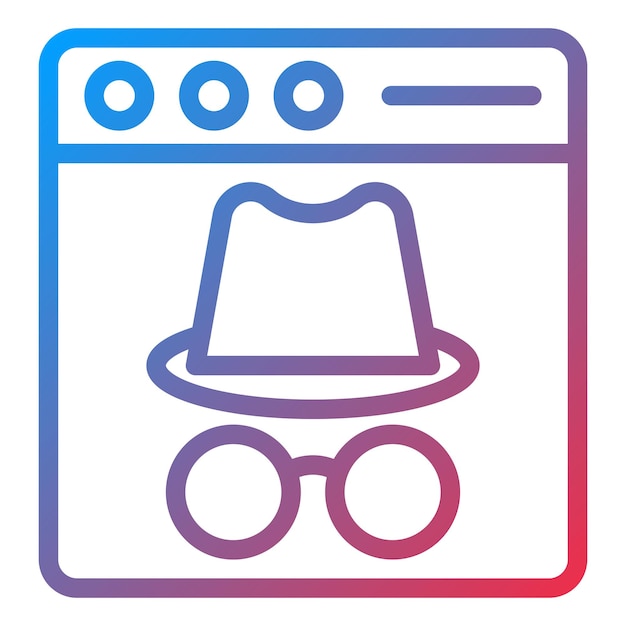 Vector Design Incognito Icon Style