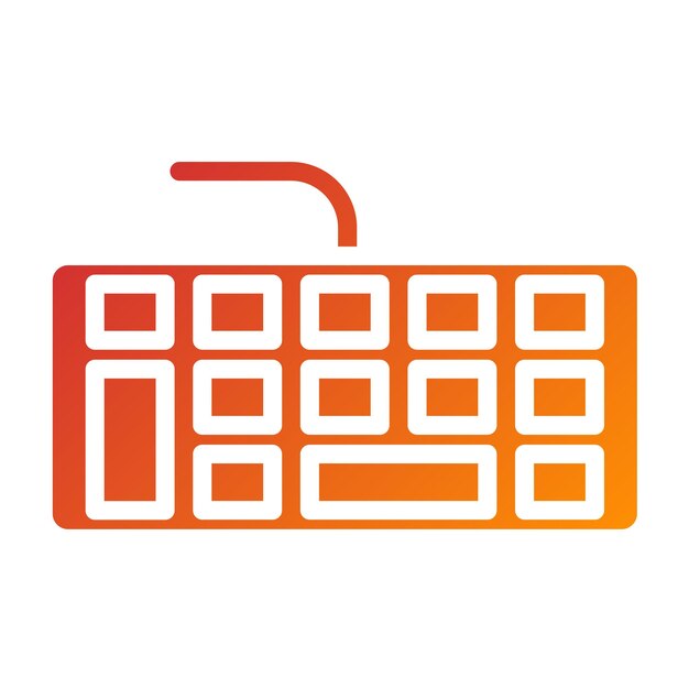 Vector Design Input Device Icon Style