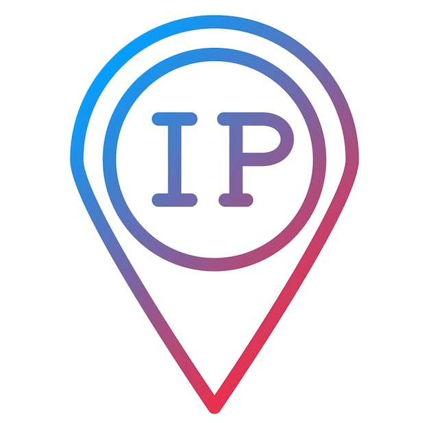 Vector Design IP Address Icon Style