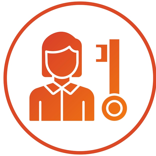Vector Design Key Accounts Icon Style
