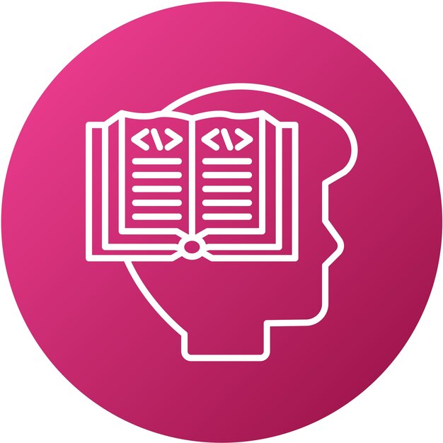 vector design learn to code icon style