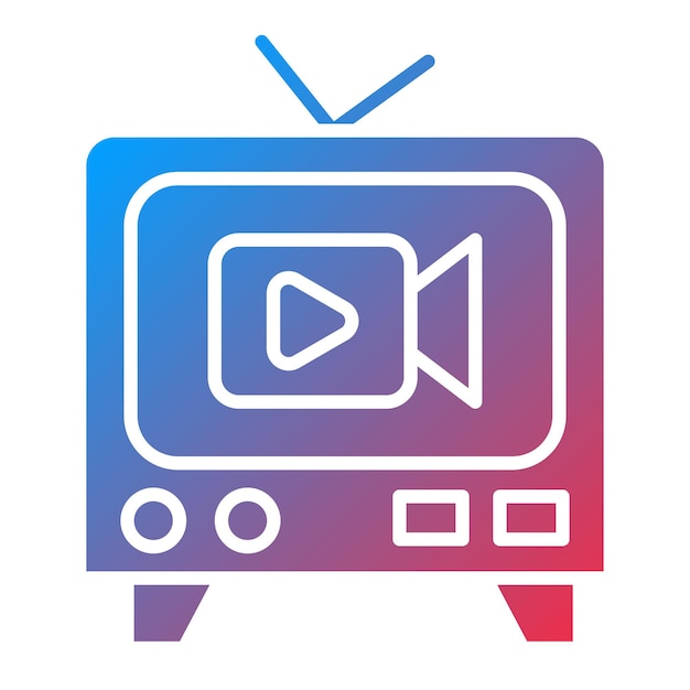 Vector Design Live Broadcast Icon Style