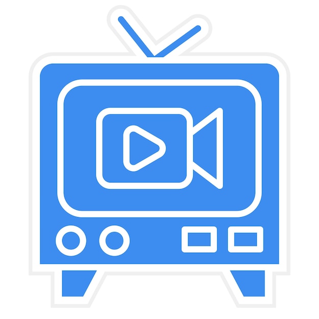 Vector Design Live Broadcast Icon Style