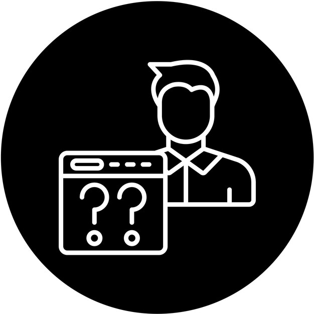 Vector Design Non Technical User Icon Style