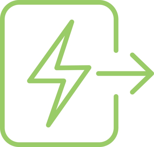 vector design output voltage icon style