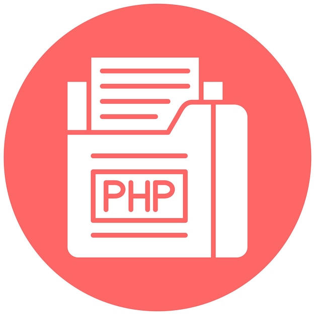 Vector Design Php File Icon Style