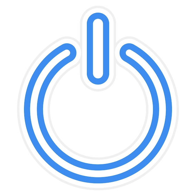 vector design power button icon style