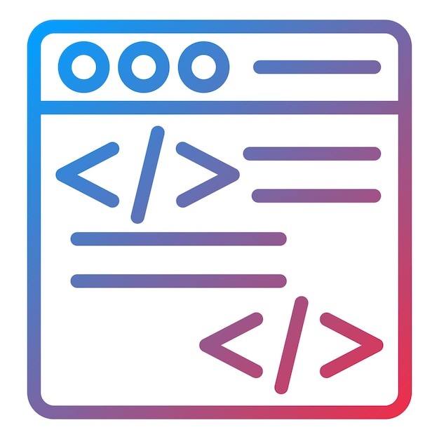 Vector Design Programming Icon Style