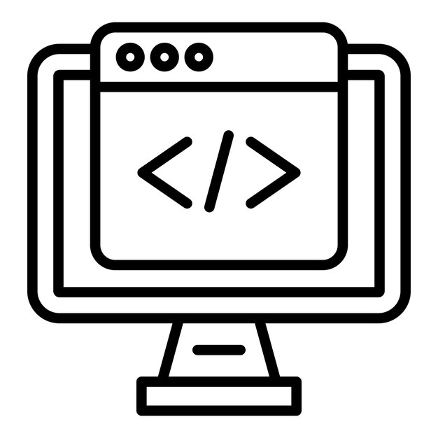 Vector Design Programming Icon Style