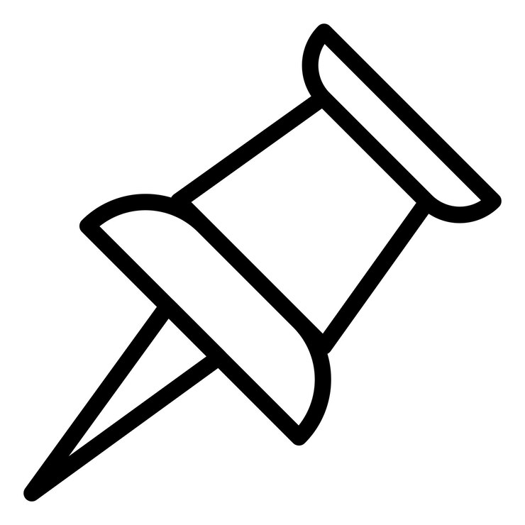 Vector Design Push Pin Icon Style