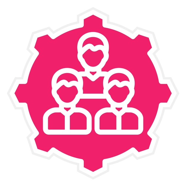 Vector Design Queue Management Icon Style