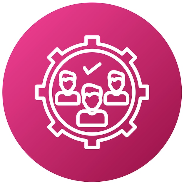 Vector Design Queue Management Icon Style