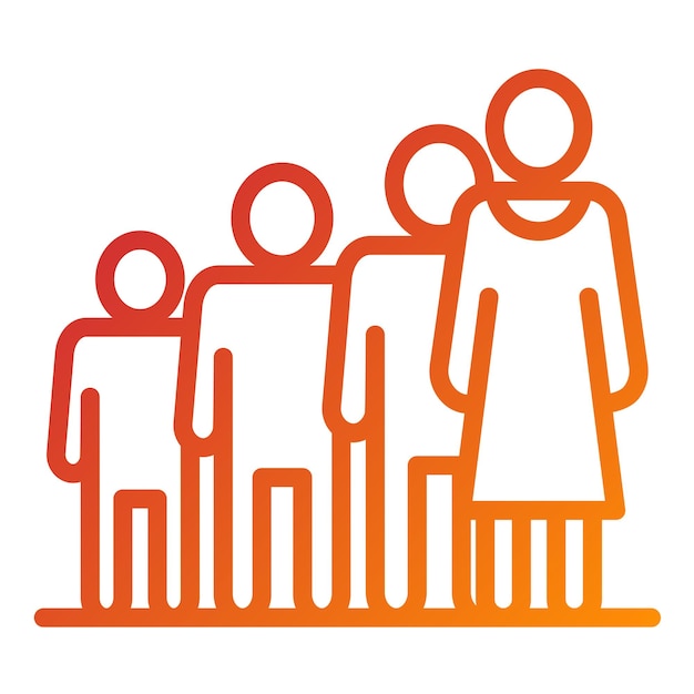 Vector Design Queueing Icon Style