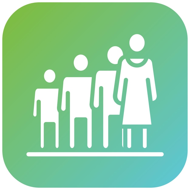 Vector Design Queueing Icon Style