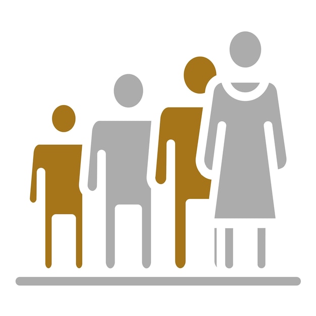 Vector Design Queueing Icon Style
