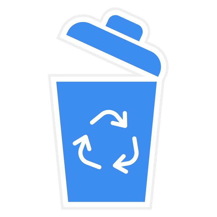 Vector Design Recycle Bin Icon Style