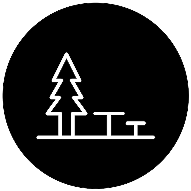 Vector Design Rest Area Icon Style