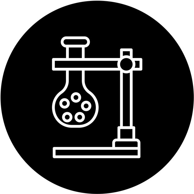 Vector Design Retort Stand Icon Style