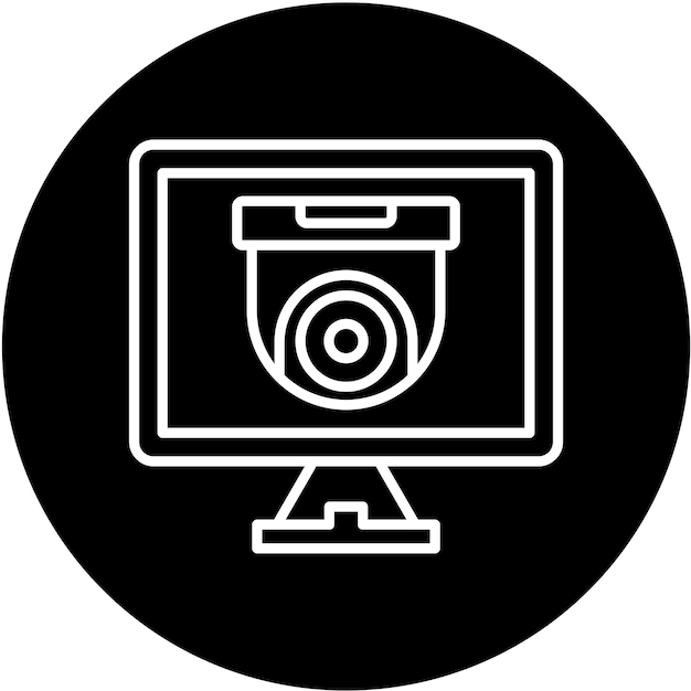 Vector Design Security Monitors Icon Style