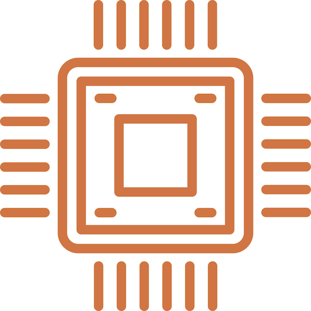 Vector Design Semiconductor Icon Style