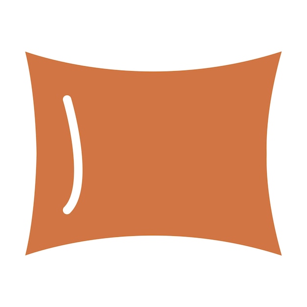 Vector Design Solid Color Pillow Icon Style