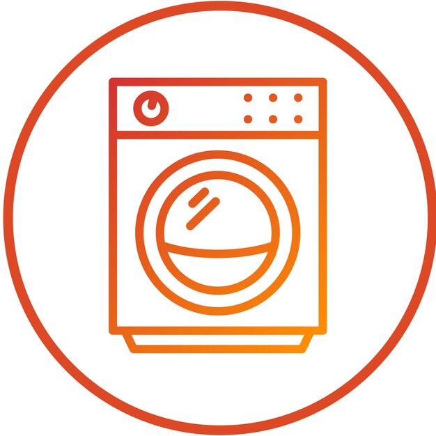 Vector Design Stackable WasherDryer Icon Style
