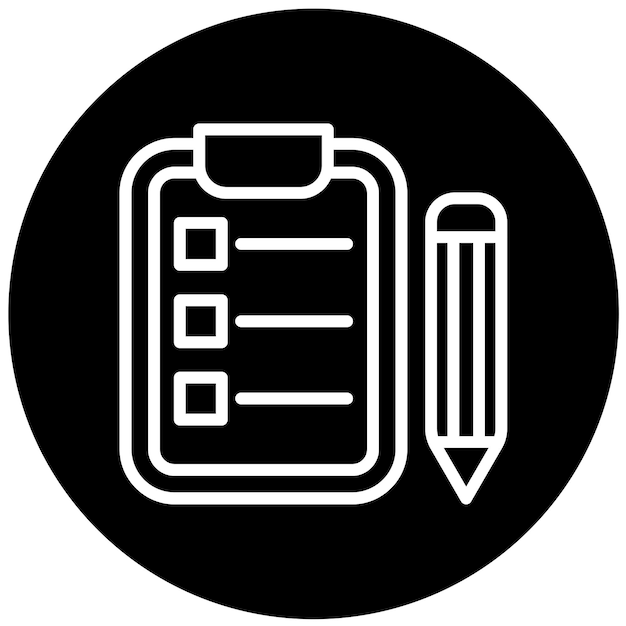 Vector Design Student Exam Icon Style