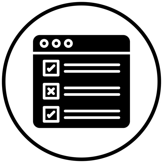 Vector Design Task List Icon Style
