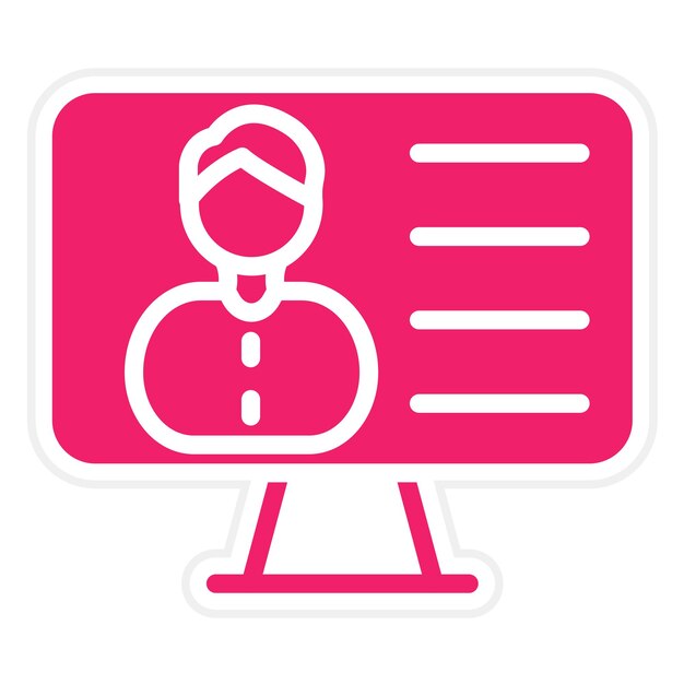 vector design user menu icon style