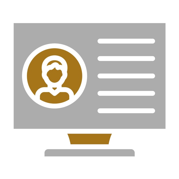 vector design user profile icon style