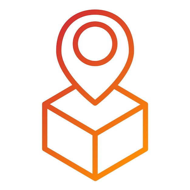 Vector Design Virtual Land Icon Style