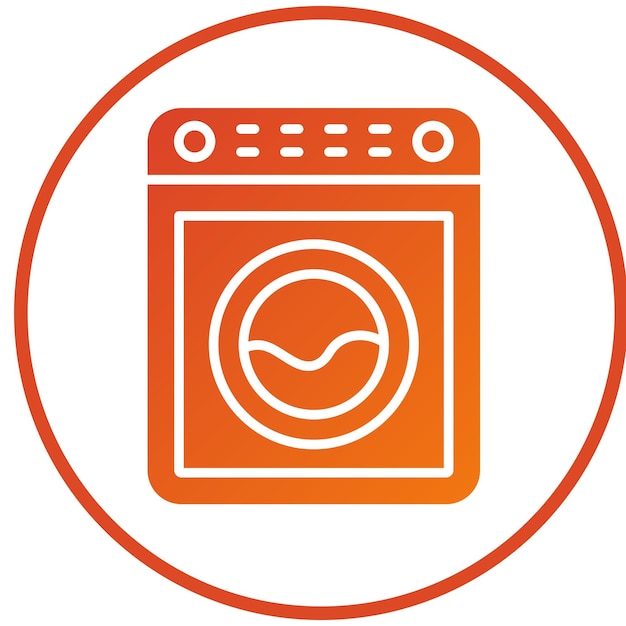 Vector Design Washing Machine Icon Style