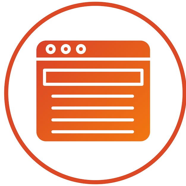 Vector Design Web Browser Icon Style