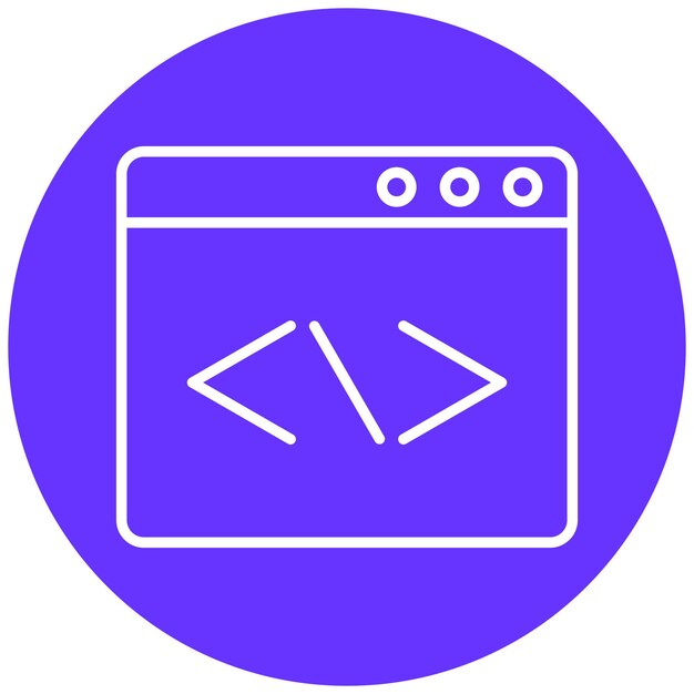 vector design web coding icon style