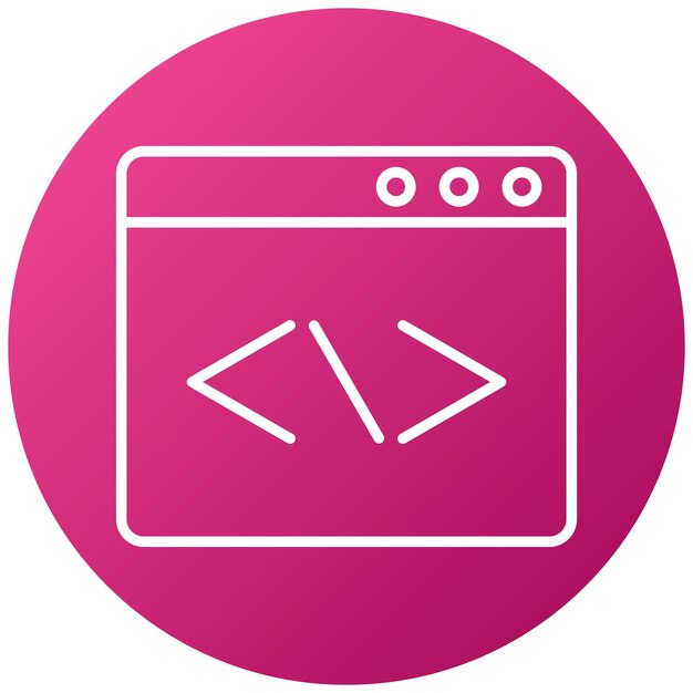 vector design web coding icon style