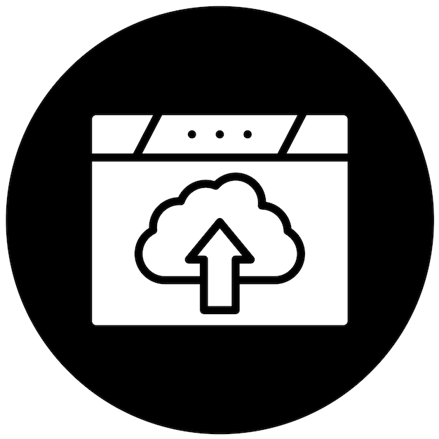 vector design webpage upload icon style
